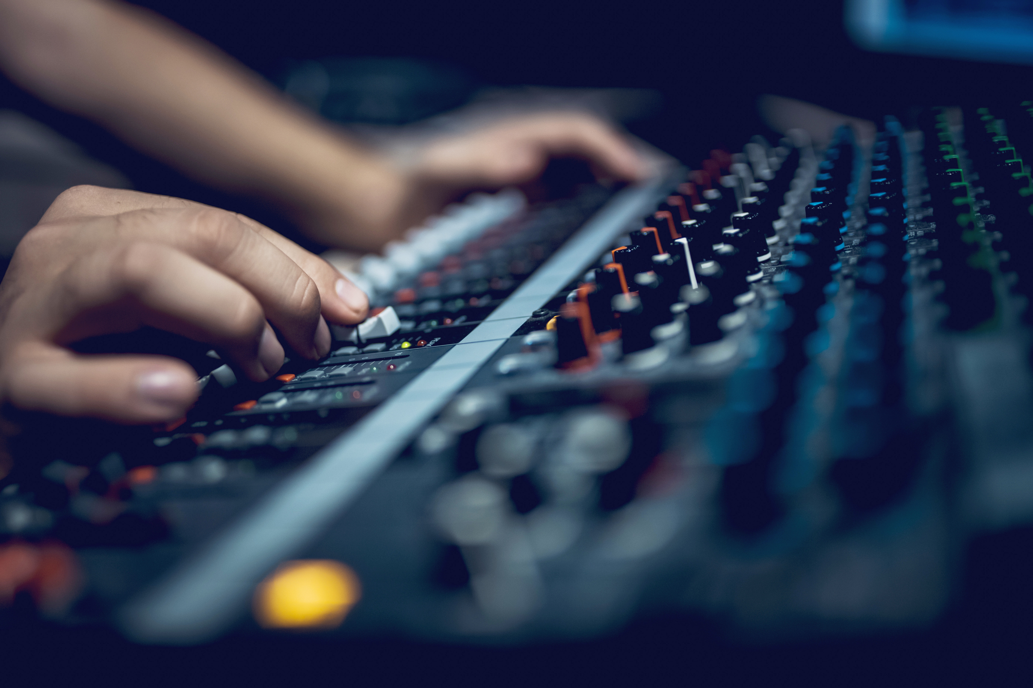 Closeup of sound board
