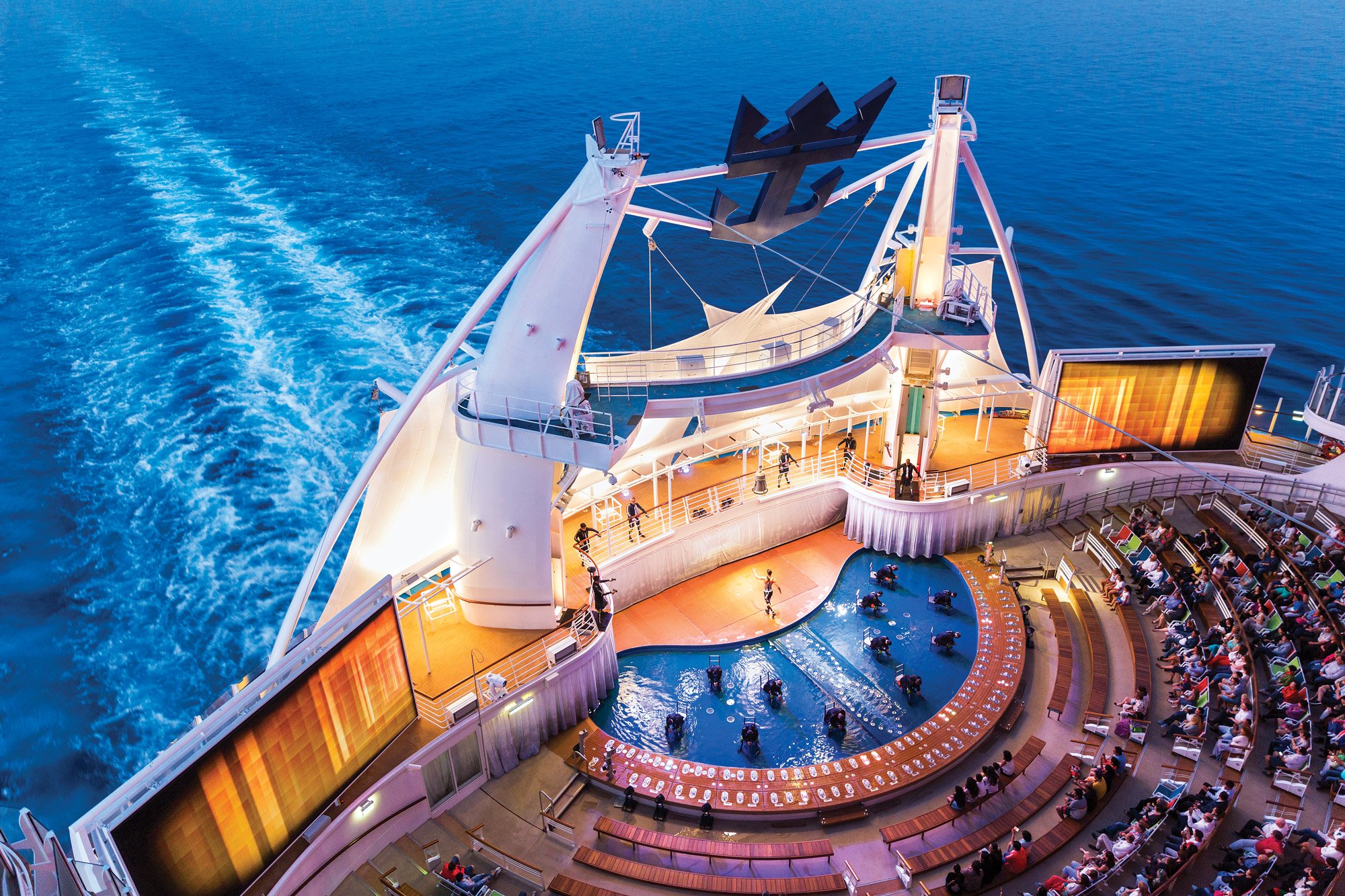 Aqua Theatre show on Royal Caribbean