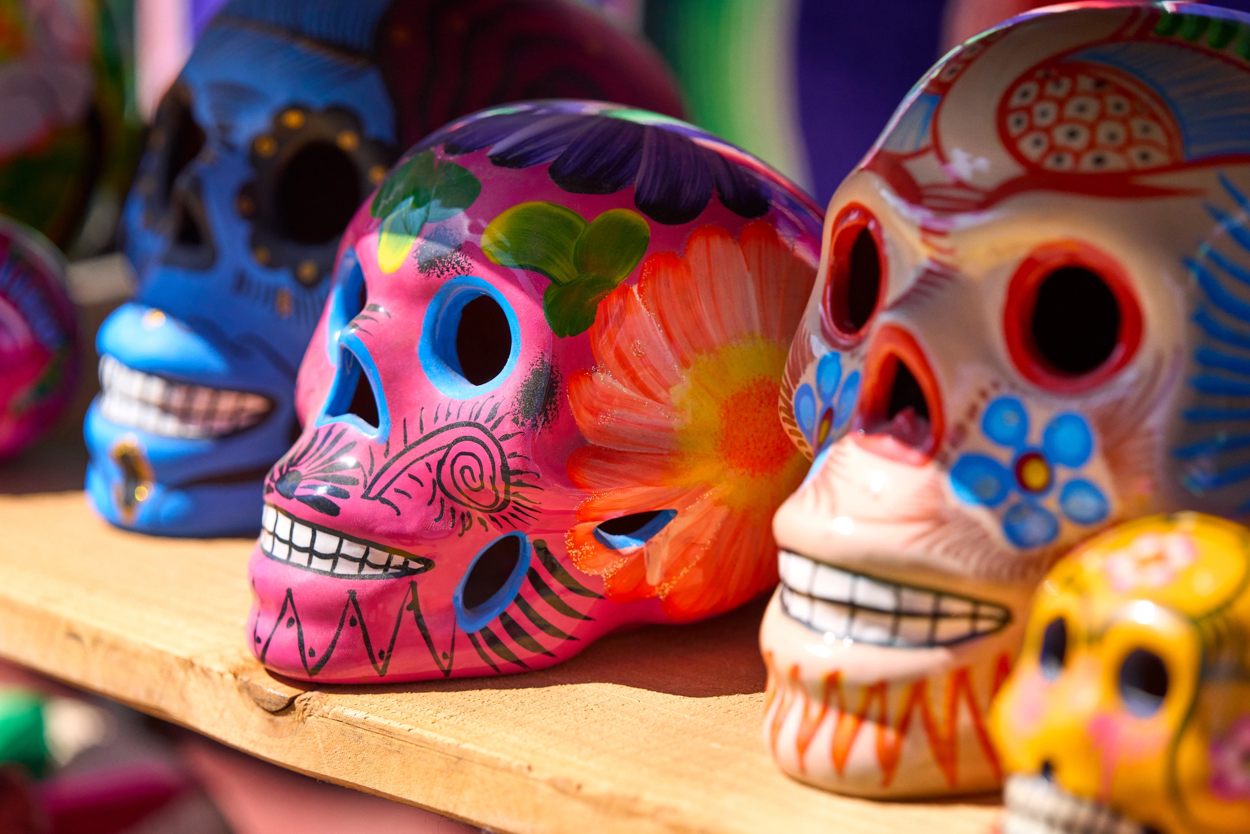 Dia de los muertos skulls