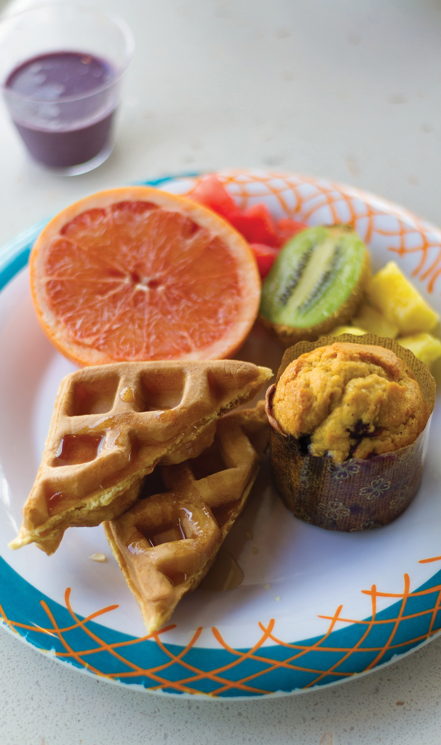 Solarium Bistro muffin and waffle