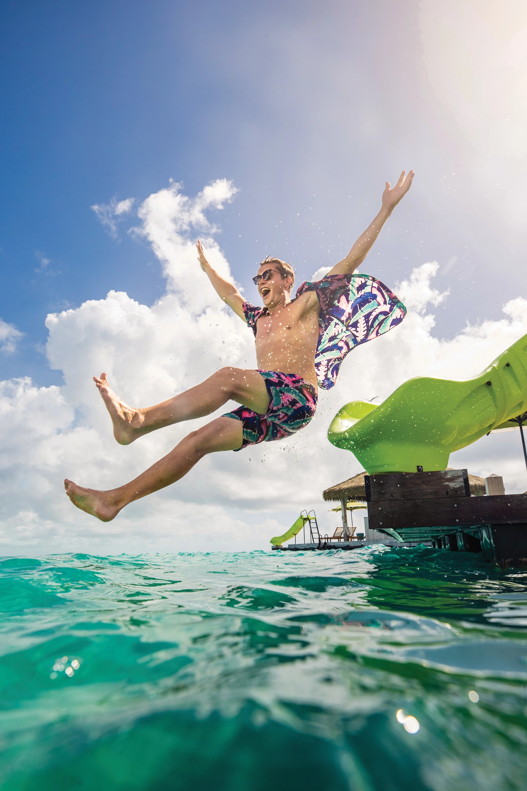 Coco Cay cabana slides
