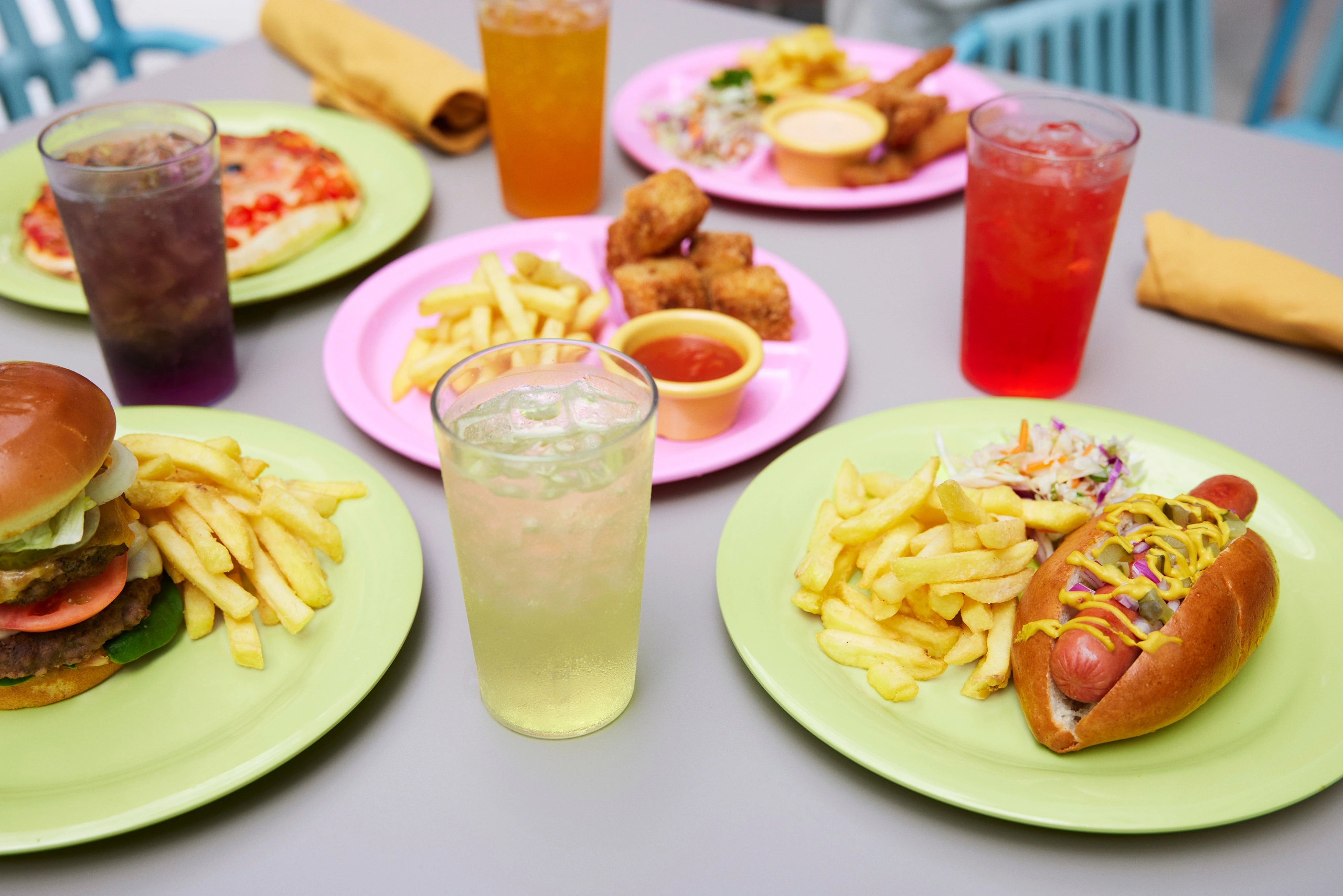 Surfside Eatery hotdog and burger