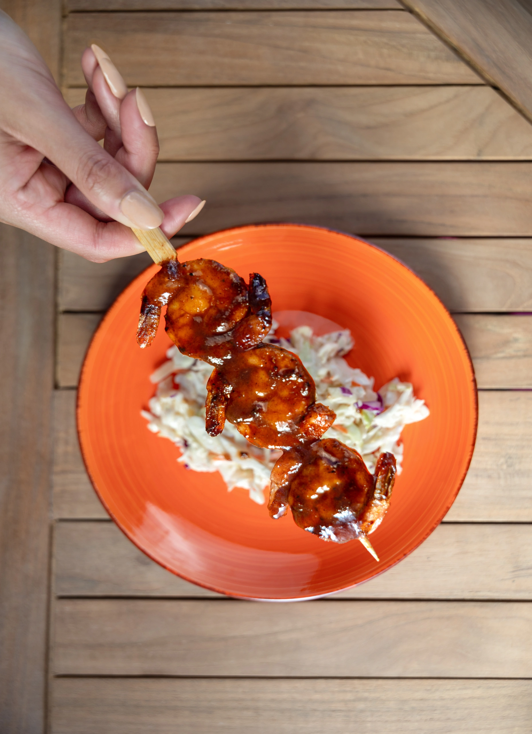 Shrimp skewer