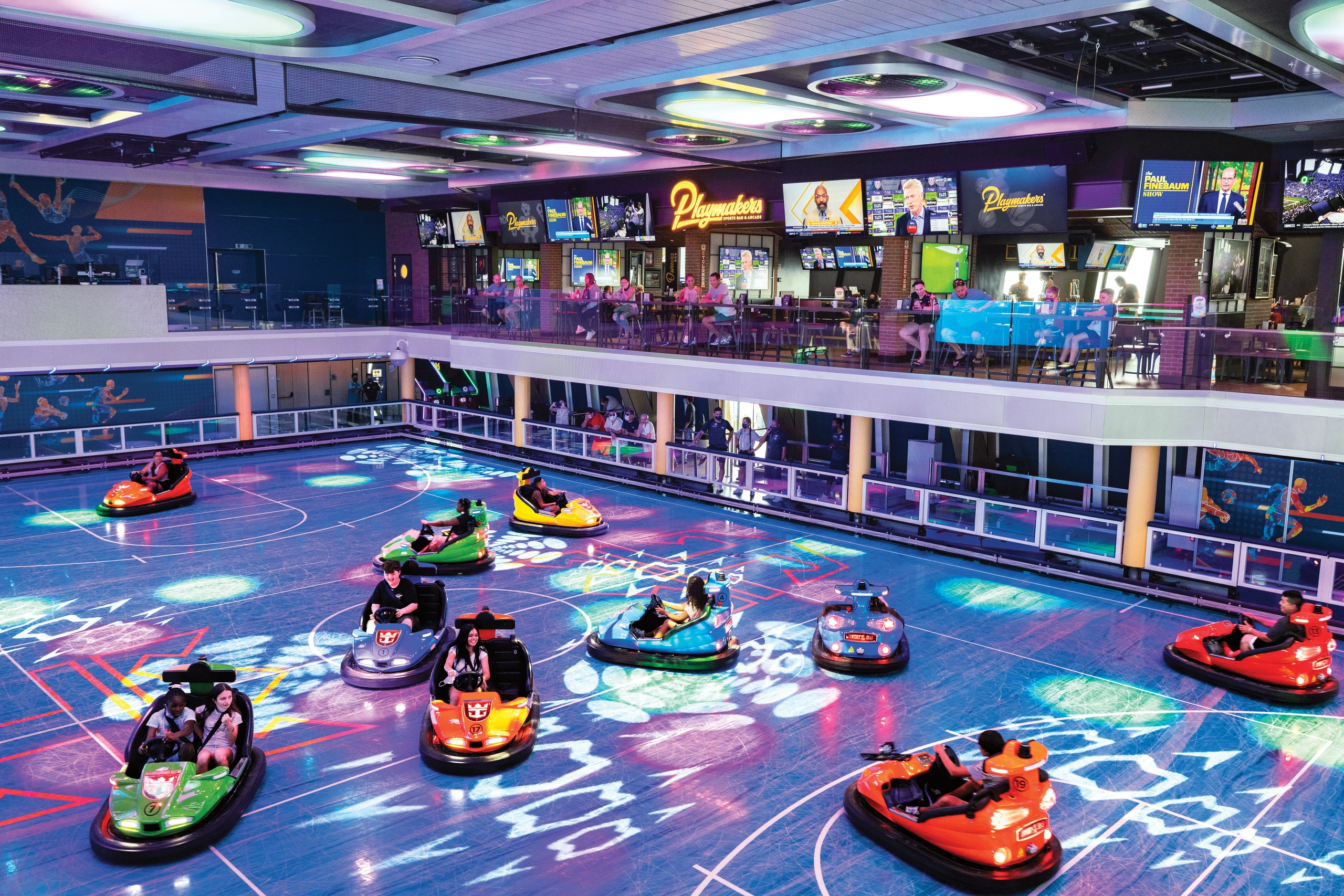 Bumper cars on Royal Caribbean