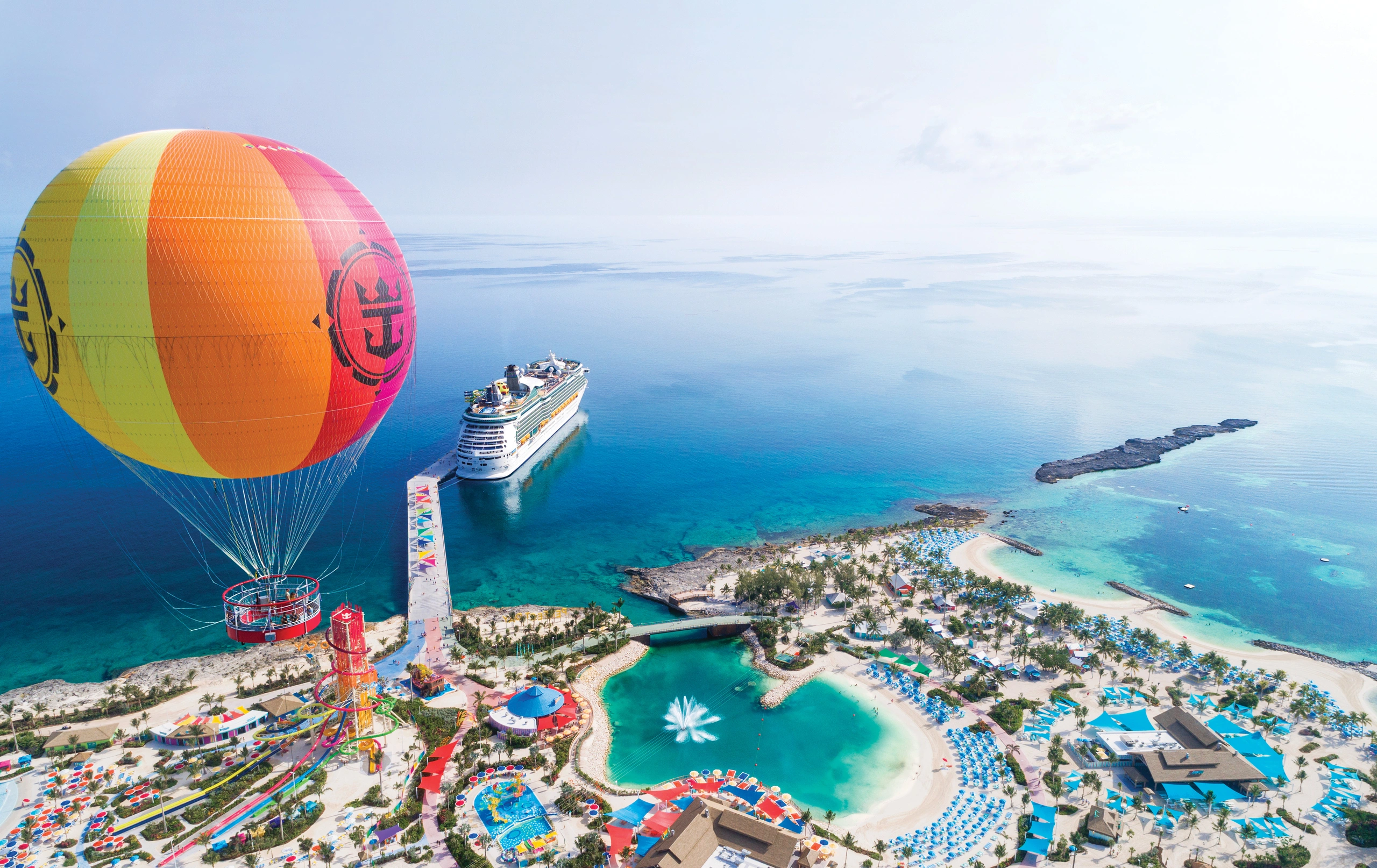 Perfect Day at CocoCay up up away drone