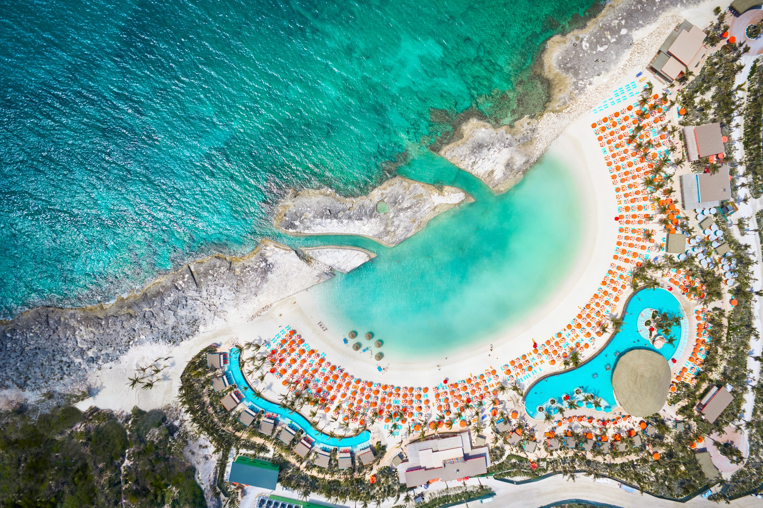 Aerial of Perfect Day at CocoCay