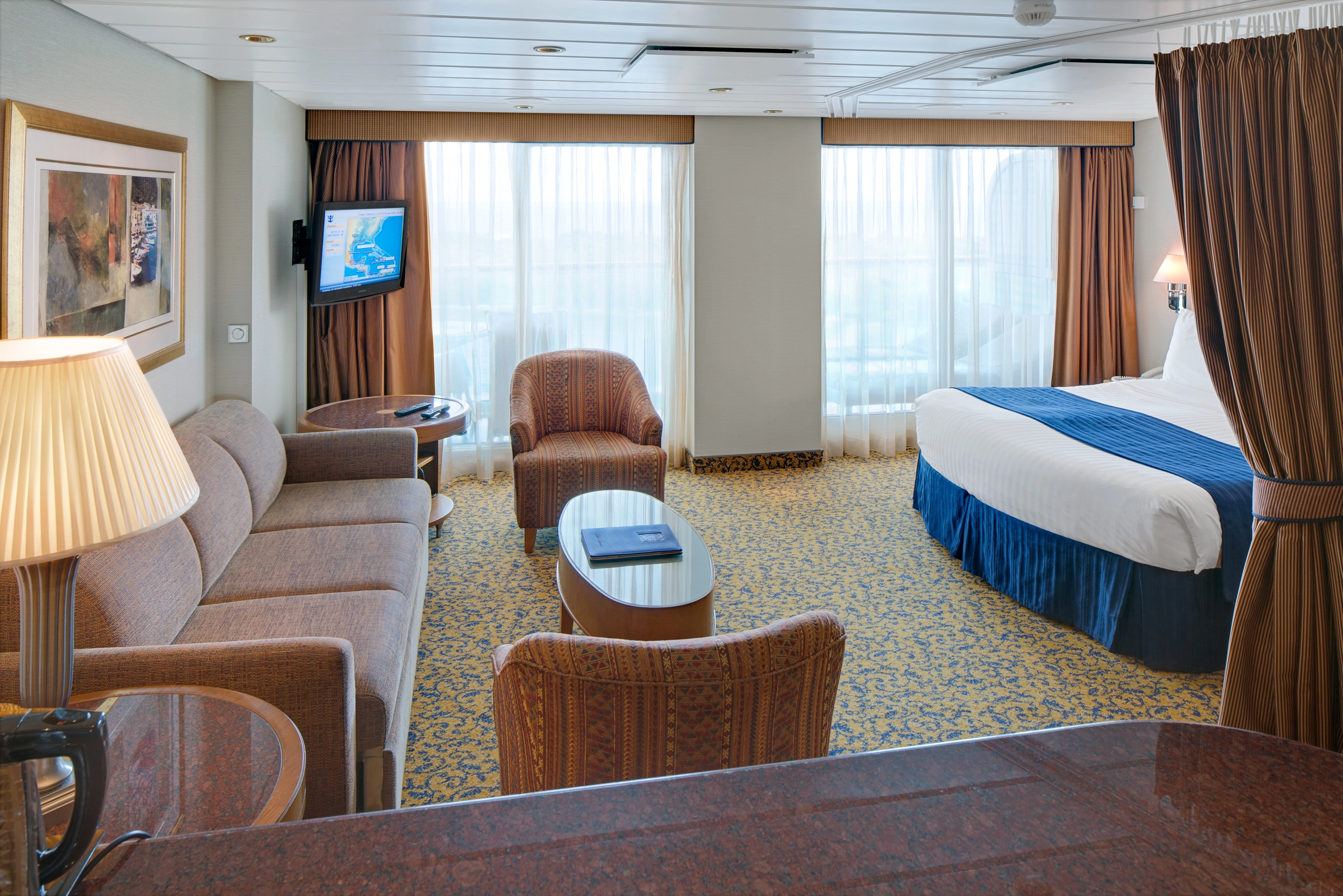SR, Serenade of the Seas, Grand Suite w/Balcony Cat. GS - Living room - Room #1534 Deck 10 Midship Starboard
