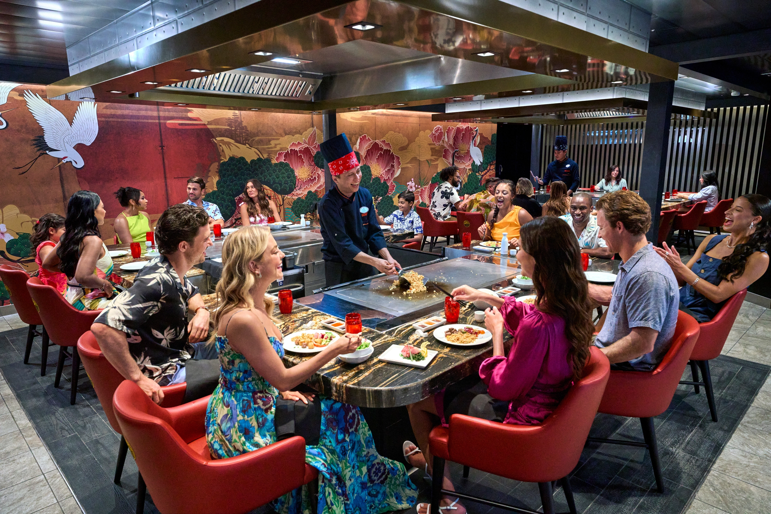 Utopia of the Seas hibachi dinner