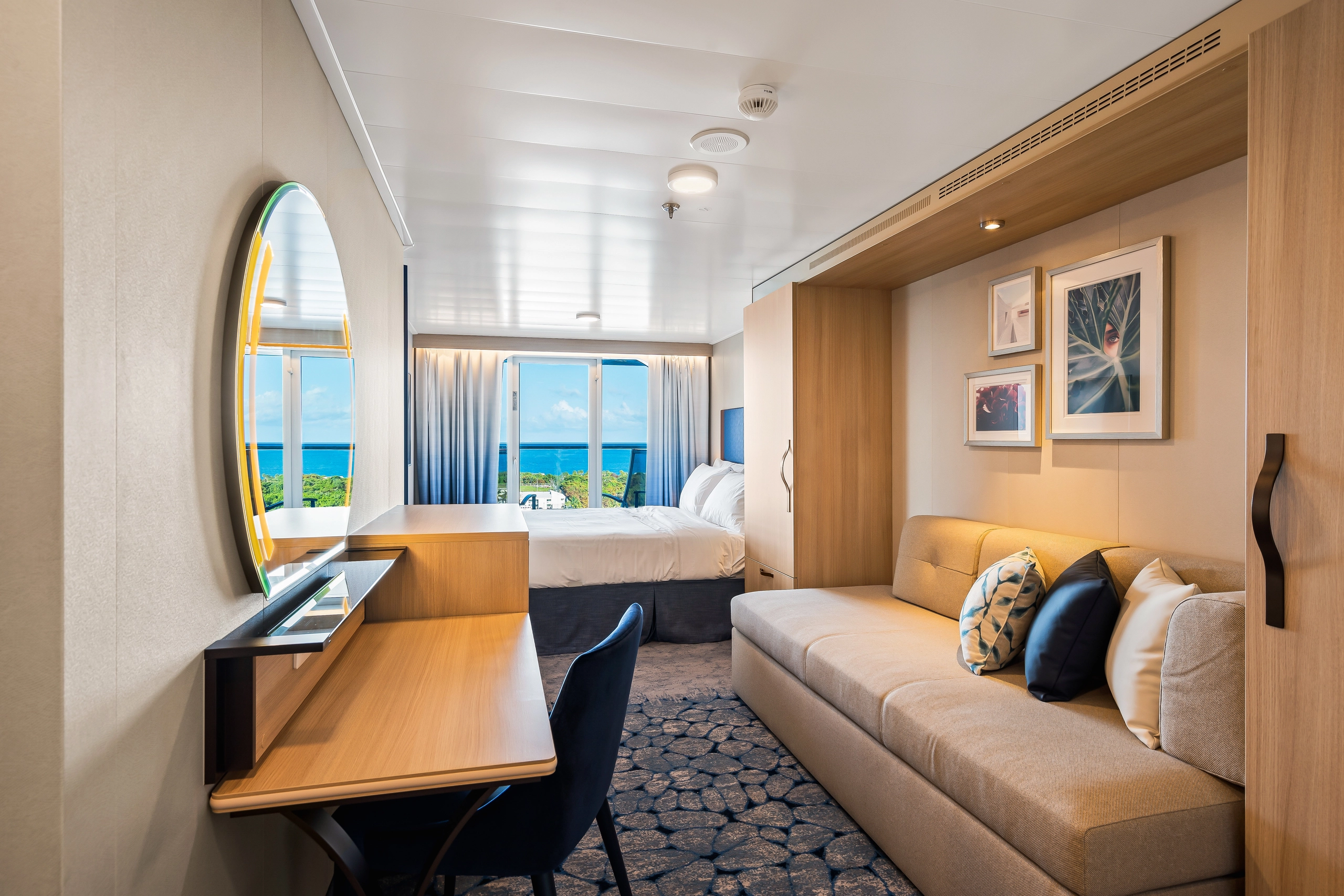 Connecting Ocean View Balcony on Royal Caribbean