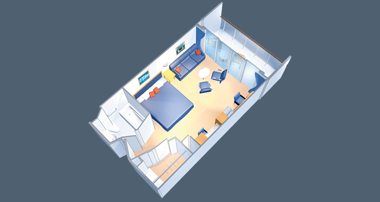 Junior Suite: Freedom Class | Vision Class | Voyager Class layout