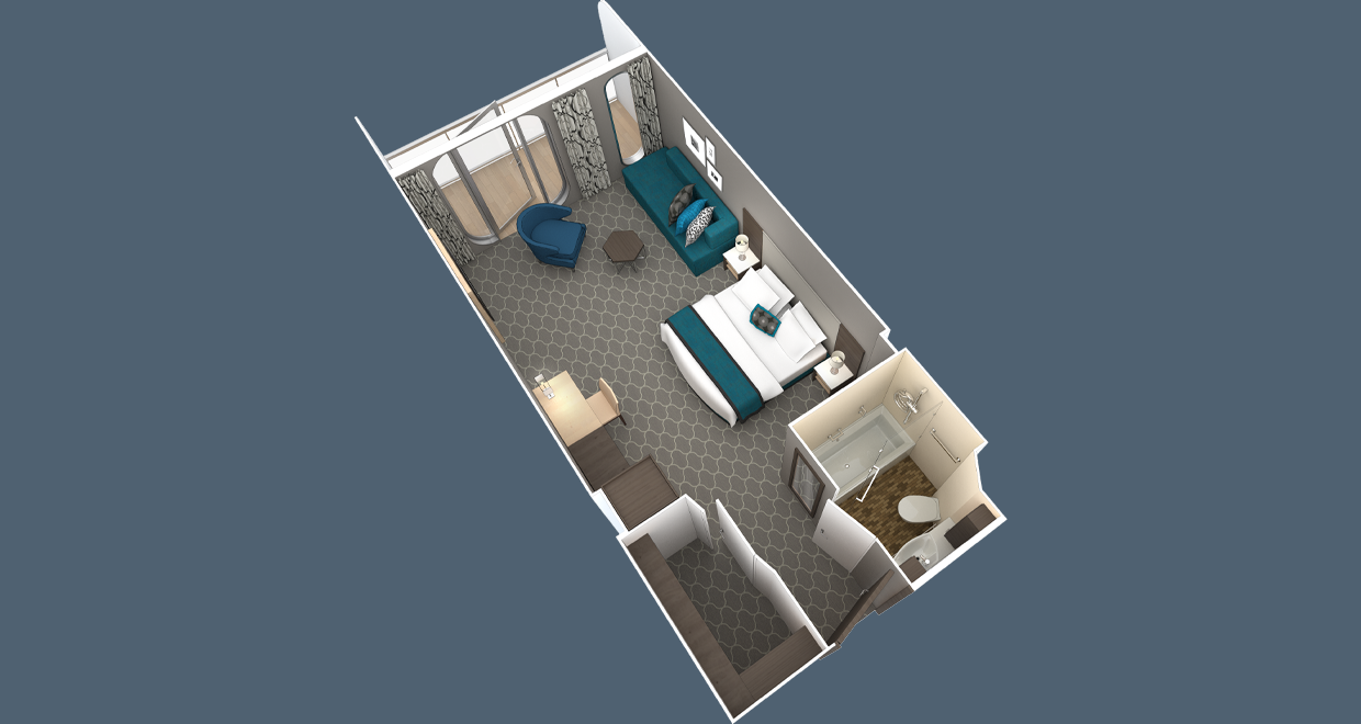 Junior Suite: Oasis Class layout