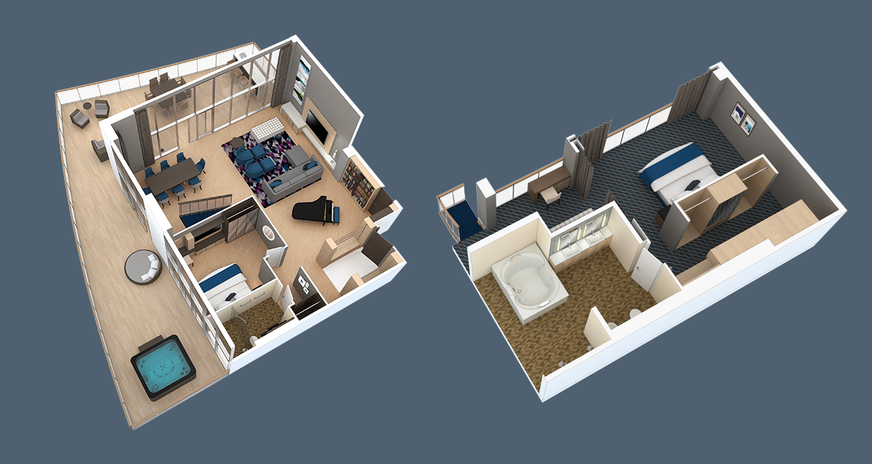 Royal Loft Suite: Oasis Class layout