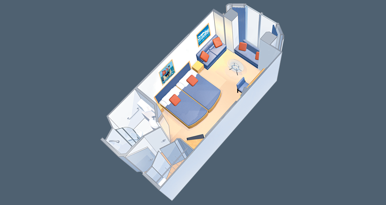 Promenade View Interior: Voyager Class | Freedom Class layout