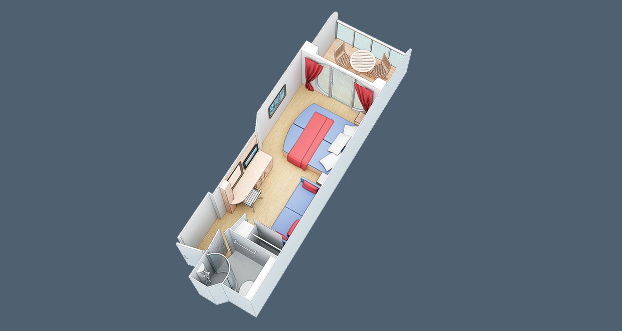 Balcony: Oasis Class layout