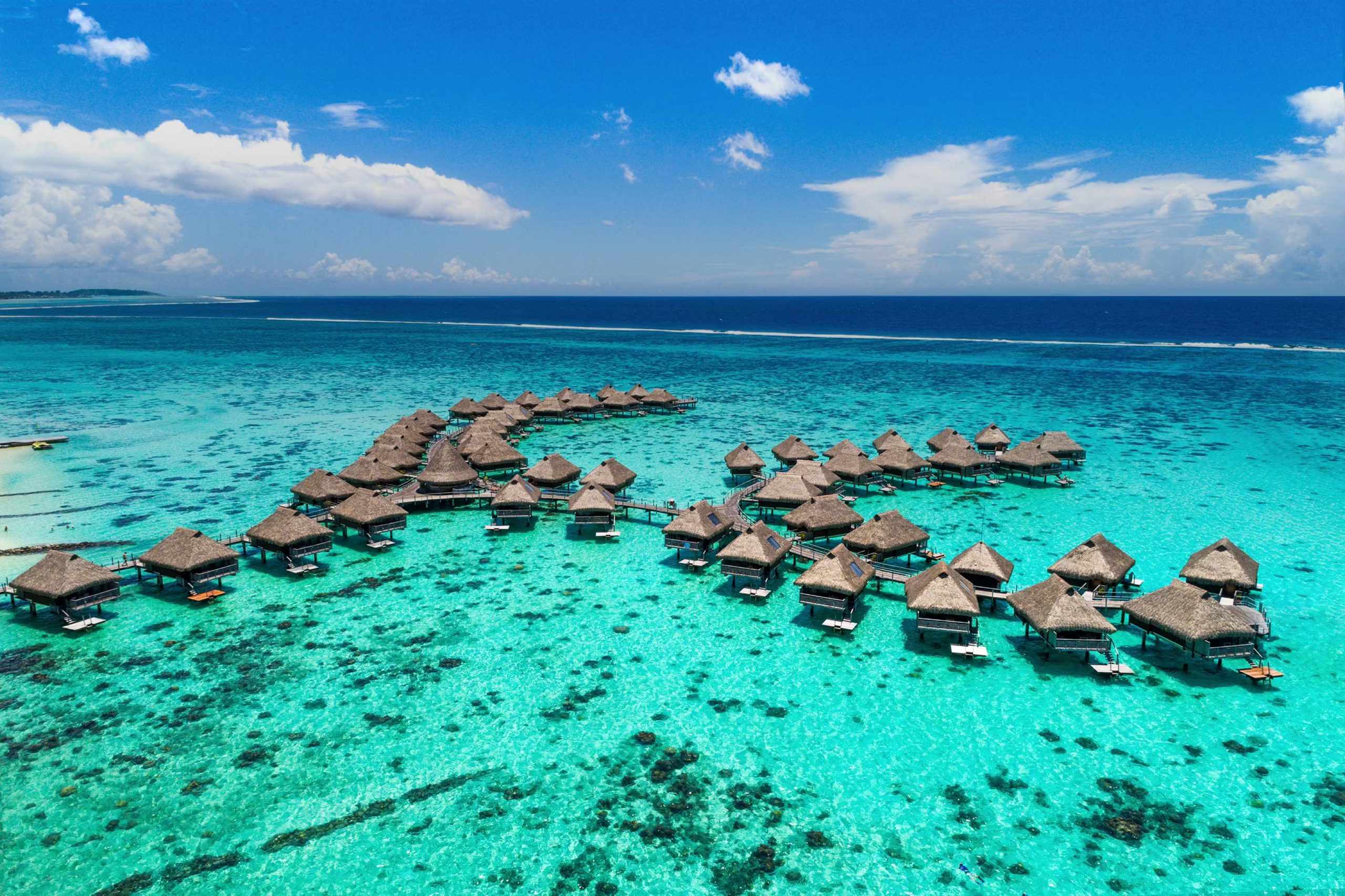 Floating huts