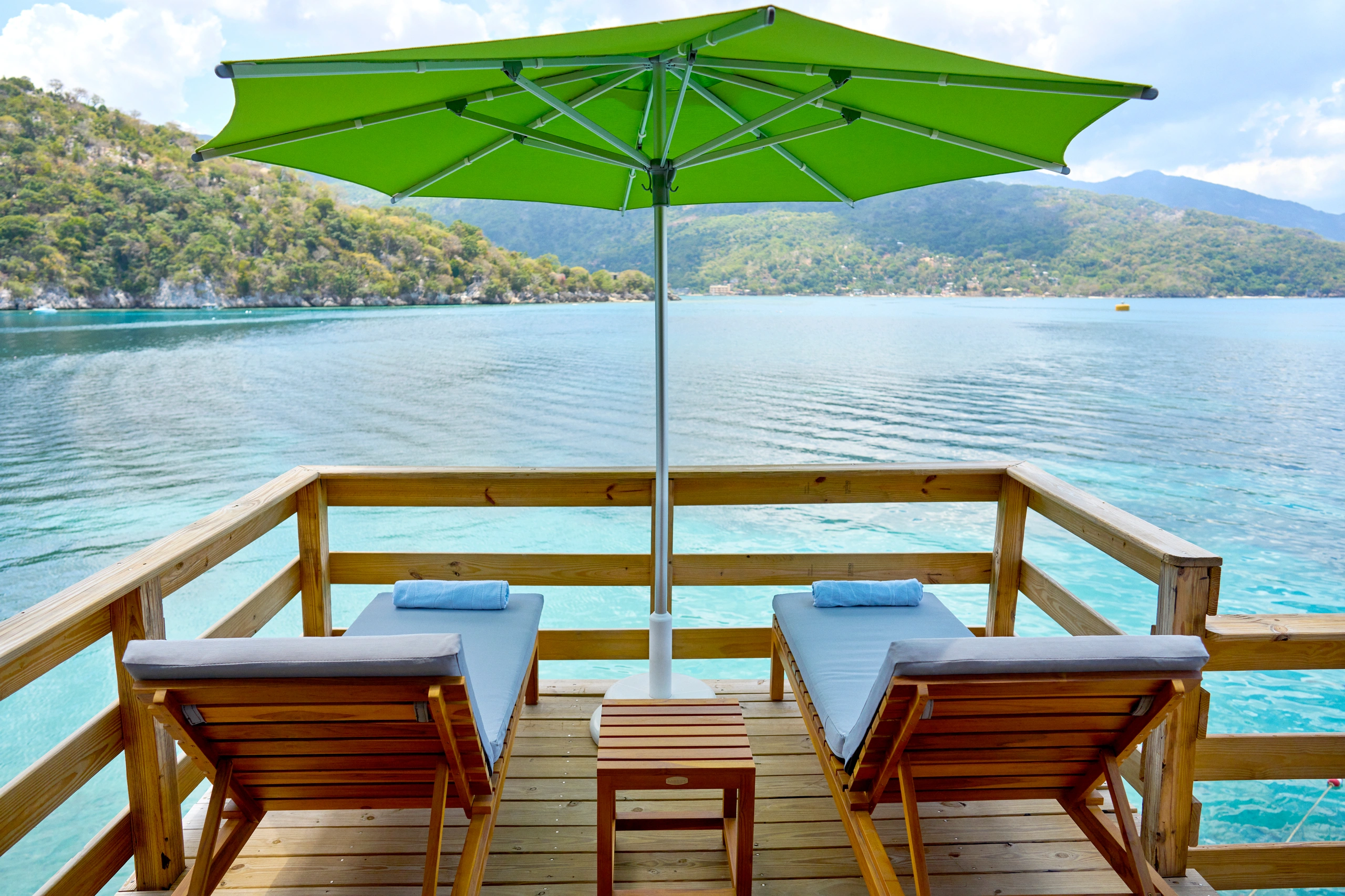 Waterside lounge chairs
