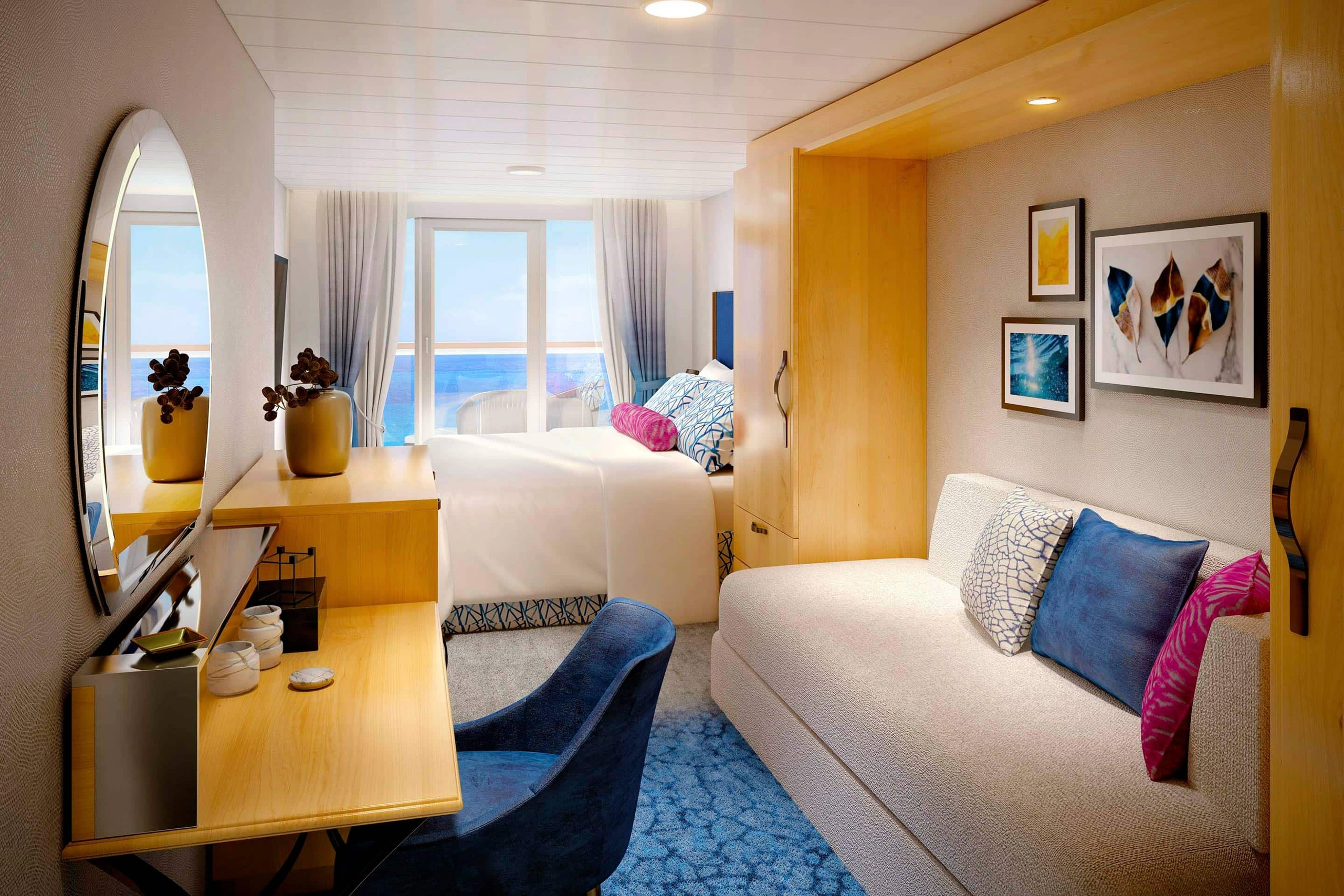 Utopia of the Seas ocean view balcony